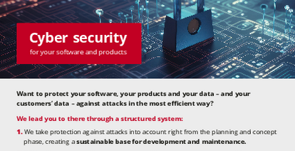 Cyber Security for your software and products