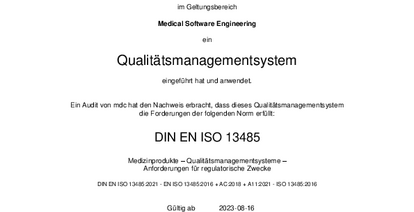 ISO13485 mdc D